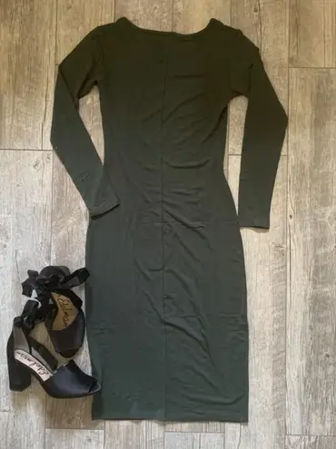 Loveappella Green Long Sleeve Bodycon