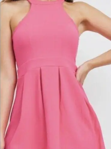 On Twelfth NEW! Sz M Fantastic Pink Fuchsia Fit & Flare Dress