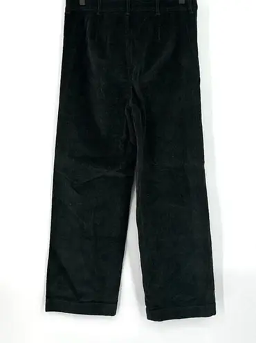 Everlane NWOT  Black High Rise Relaxed Corduroy Straight Wide Leg Pants Size 8