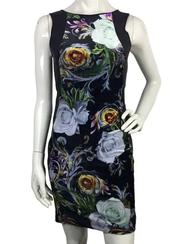 Clover Canyon Baroque Rose Velvet and Genuine Leather Dress