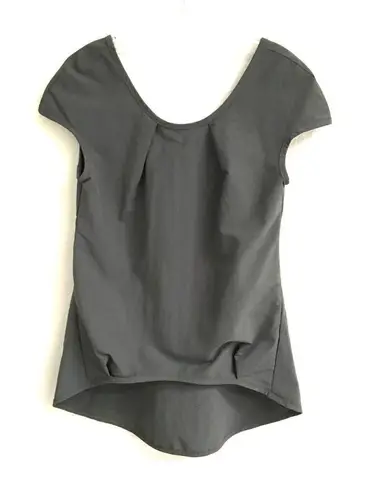 Prairie Underground high/low gray nylon tunic XS Gray