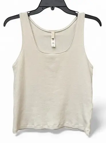 SKIMS Stretch Ribbed Cotton Tank Bone Size 4X Stretch Basics Top