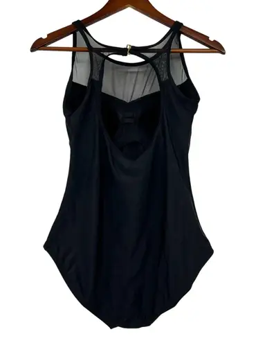 Swimsuits for all solid black one piece swimsuit bathing suit mesh upper size 10