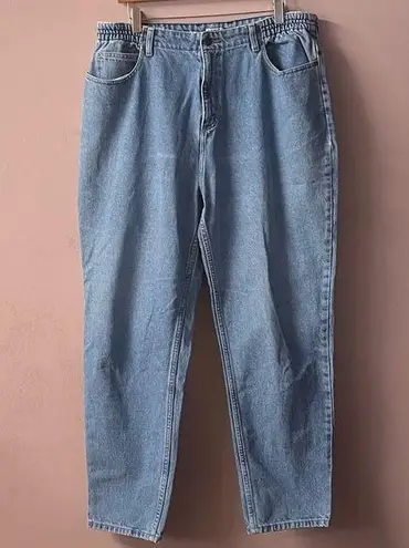 Vintage L.L. Bean Light Medium Wash Blue Relaxed Fit Mom Jeans GUC Size 18W - Image 1