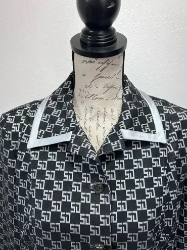 St. John Sport Shimmer Vintage Crop Blazer