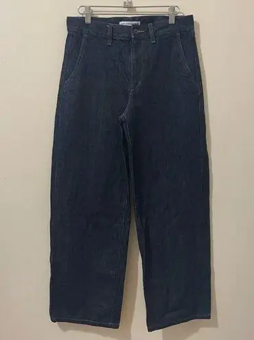 Uniqlo Ines De La Fressange x  Wide Leg Jeans Dark Wash Size 6