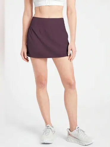 Athleta  | Run with It High Rise 14” Athletic Running Skort Agate Purple Medium