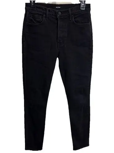 GRLFRND The Karolina Button Fly High Waist Black Denim Jeans Size 27 Nine Lives