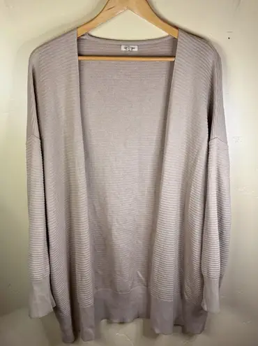 River Island Womens Oversized Ribbed Knit Cardigan Size 12 Classic Preppy