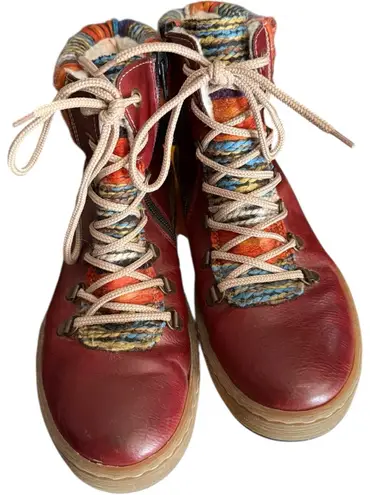 Rieker Felicitas Women's Boots Leather Fur Lined Lace