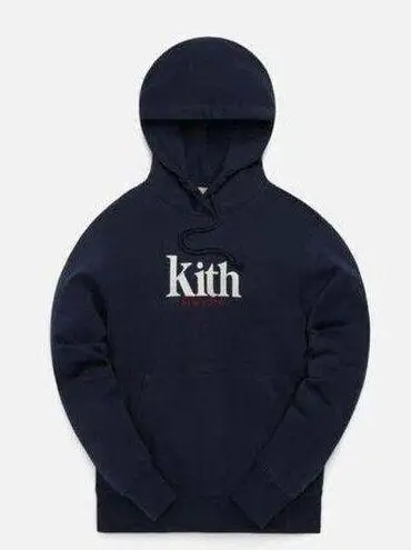 Kith NWT  Women Jane New York Hoodie II Nocturnal Navy Dark Blue Sweatshirt