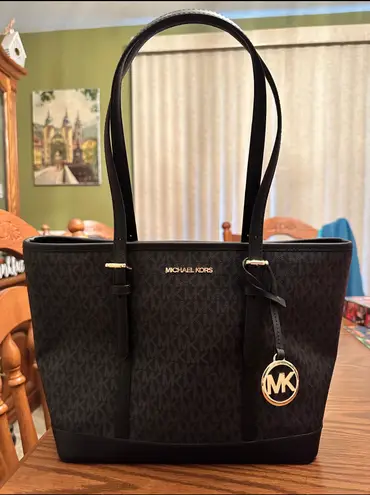 Michael Kors Black MK Logo Purse 80 20 Off Retail From Alyssa
