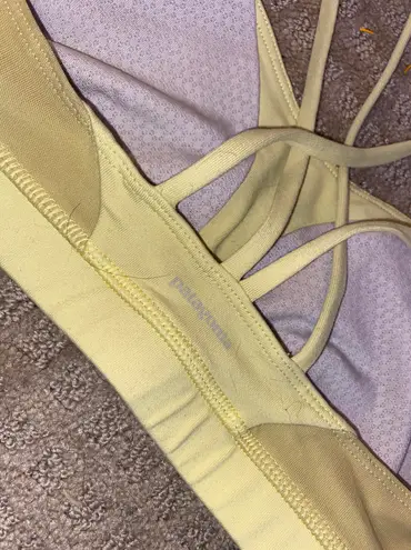 Patagonia Yellow  Sports Bra