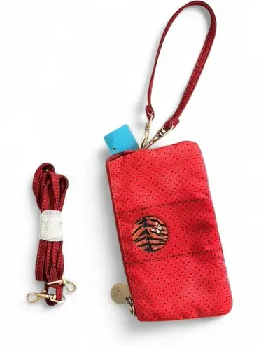 by the moon designed by Salomé Falcón Red Convertible Wristlet Crossbody Bag