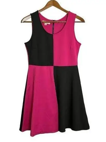 Nicki Minaj  Pink Black Checkered Retro Fit & Flare Sleeveless Dress