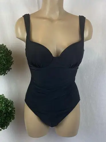 Newport News  Black 1 Piece Swim Bathing Suit 10