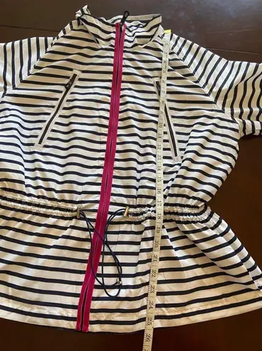 Ralph Lauren  Active New Striped Navy, Pink & White Windbreaker Nautical  Size XL