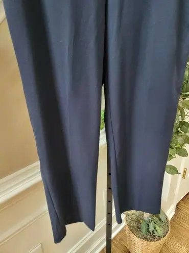 kim rogers  Women's Solid Blue Polyester Mid Rise Comfort Waist Pants Size 10P