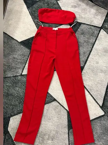 by the way. Bold Red Pants & Tops  Size S thumbnail 2