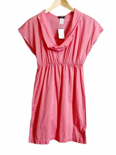 J.Crew  Pink Light Cotton Cowl Neck Short Sleeve Sundress Size XS