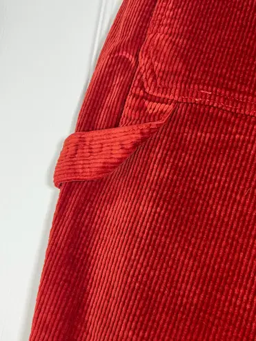Judy Blue Women’s Burnt Orange Corduroy Slim Fit Carpenter Pants Size 31 NWT