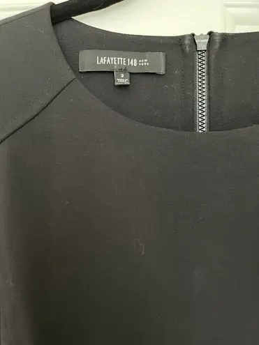 Lafayette 148 New York Black Ponte Dress