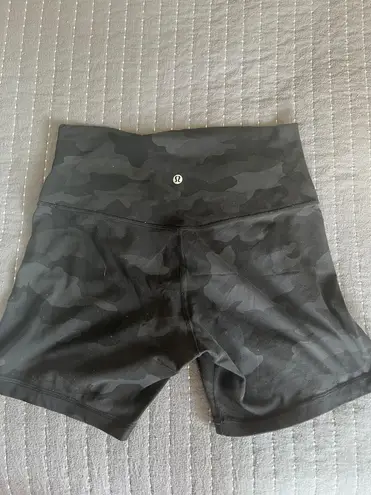 Lululemon Align Short 6” Camo Deep Coal Multi