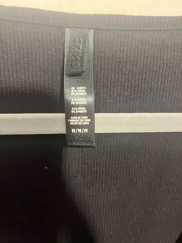 SKIMS Ribbed Long Dress Black Size M