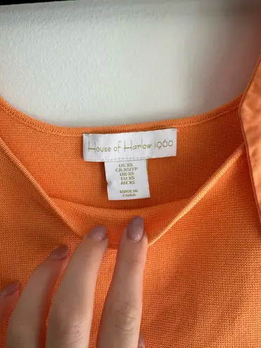 House of Harlow 1960 Orange Tank Top with Bow details xs