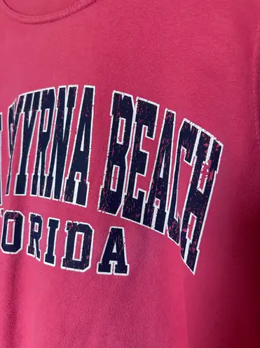 Pacific&Co Cozy Oversized Crewneck New Smyrna Beach Preppy Sweatshirt Size Medium