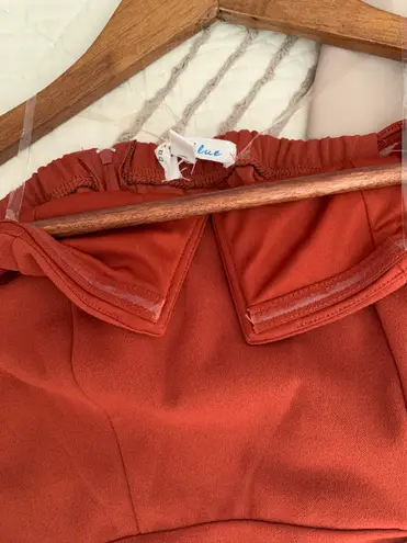 Bailey blue Strapless Romper