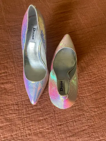 Dune London Iridescent Burst Snakeskin Stiletto Heels
