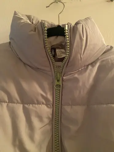 H&M NWT  Cropped Puffer Jacket in Light Green Size S