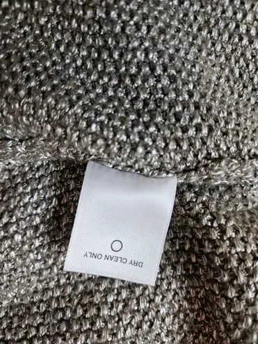 Classiques Entier Atlier Gray Tweed Open Front Sweater Jacket Women's Size XS