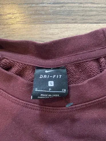 Nike Burgundy Cropped  Crewneck