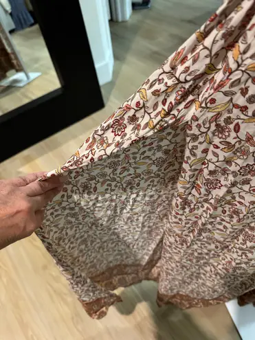 Aakaa Western Floral Paisley Maxi Dress, Size Small