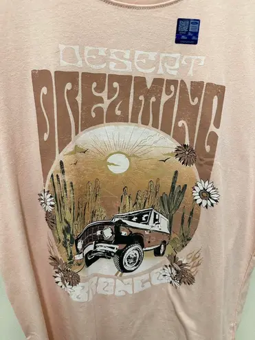Ford bronco boho western cactus tee desert dreaming Pink Size M
