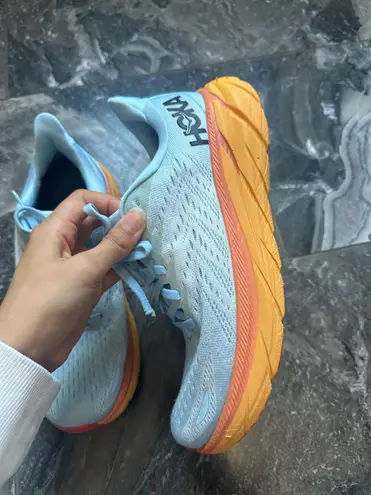 Hoka Clifton 8 Blue and Orange women’s 9.5