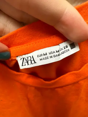 ZARA Orange  crop top