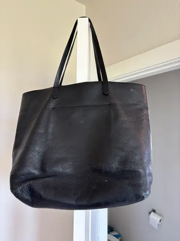 Madewell Black Leather Tote