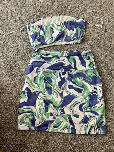 Princess Polly  tube top and skirt set 