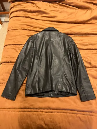 Nine West Black Leather Jacket