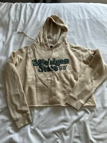 Chicka-d Michigan State Cropped Hoodie