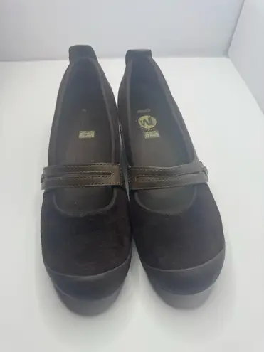 Merrell Plaza Bandeau Chocolate Mary Jane Shoes Size 9.5