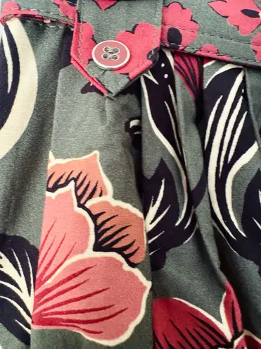 Farm Rio Arabesque Buttons Midi Skirt, Size XS