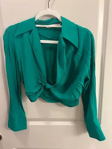 ZARA Green  Blouse