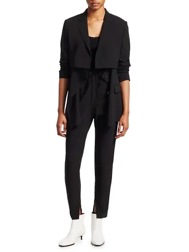 3.1 Phillip Lim women’s black Tiered Twill blazer jacket size 2 extra small XS