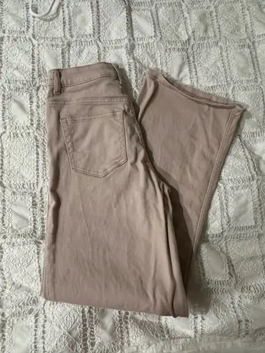 H&M  Tan Jeans Wide-Leg
