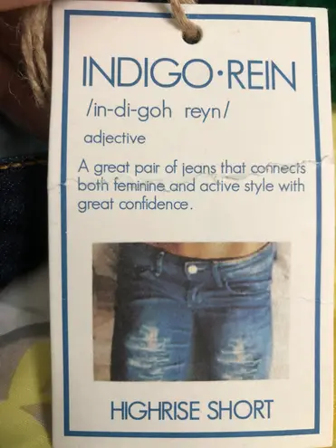 Indigo Rein High Rise Shorts - Size 9 Juniors