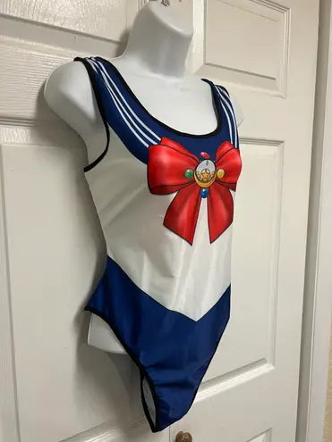 UNBRANDED 3D Digital Sailor Suit High Waist One